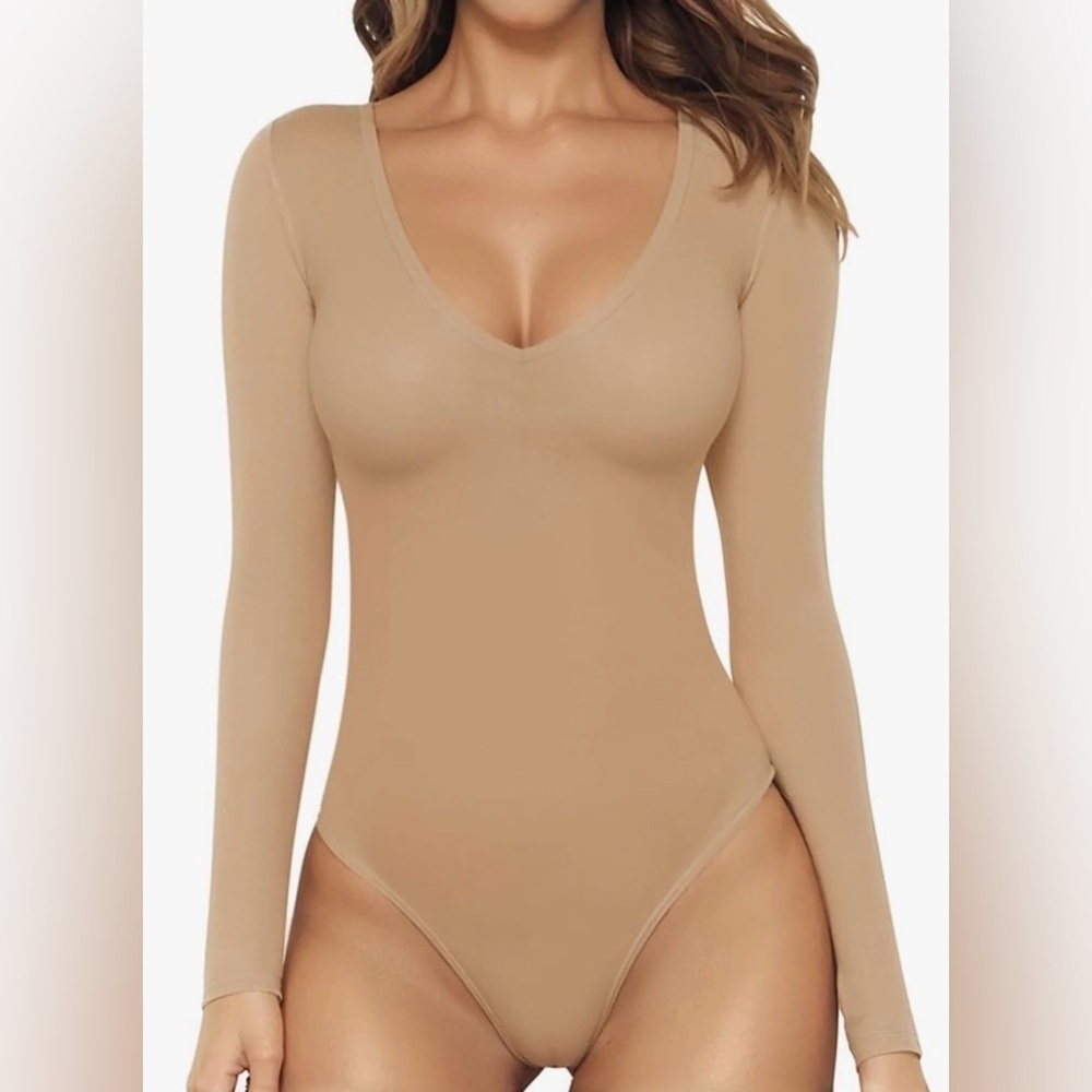 Women's Long Sleeve Short Sleeve Bodysuit Sexy V Neck Body Suits 049